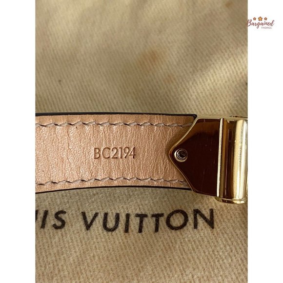 Authentic Louis Vuitton Brown Monogram Nano Coated Canvas Leather Bracelet 17 - Picture 12 of 12